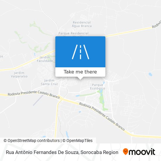 Mapa Rua Antônio Fernandes De Souza
