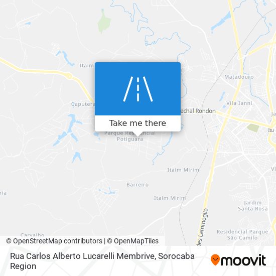 Rua Carlos Alberto Lucarelli Membrive map