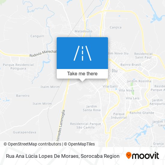 Rua Ana Lúcia Lopes De Moraes map