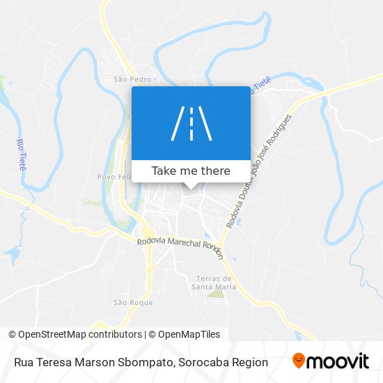 Rua Teresa Marson Sbompato map