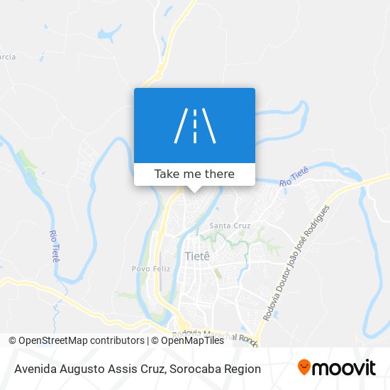 Mapa Avenida Augusto Assis Cruz