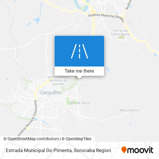 Estrada Municipal Do Pimenta map