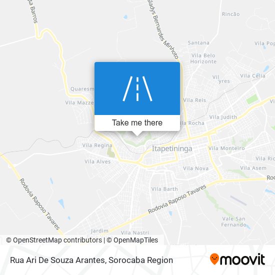 Rua Ari De Souza Arantes map