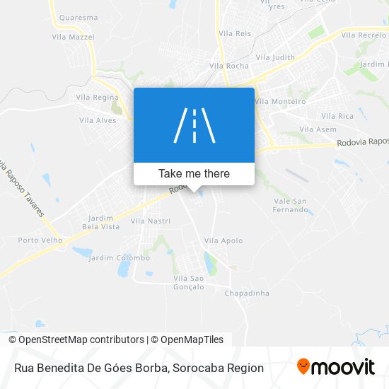 Rua Benedita De Góes Borba map