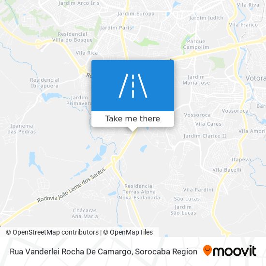 Mapa Rua Vanderlei Rocha De Camargo