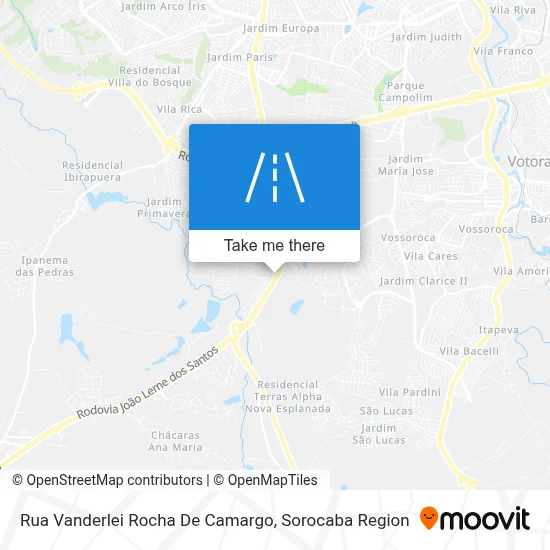 Rua Vanderlei Rocha De Camargo map