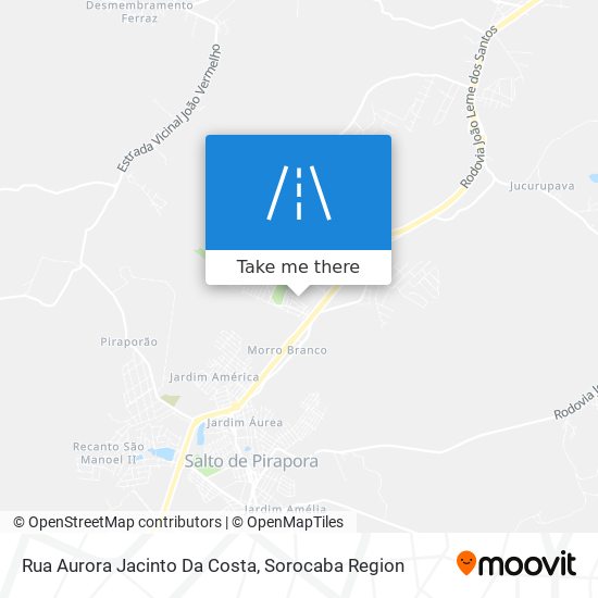 Mapa Rua Aurora Jacinto Da Costa