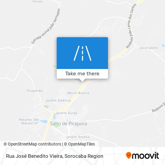 Rua José Benedito Vieira map