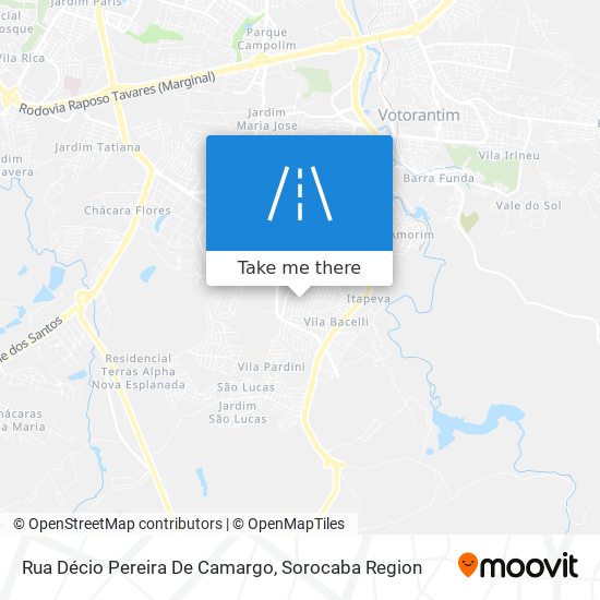 Mapa Rua Décio Pereira De Camargo