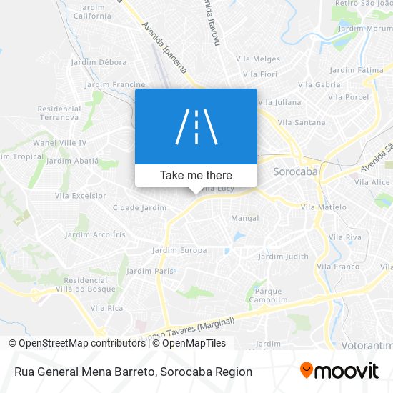 Mapa Rua General Mena Barreto