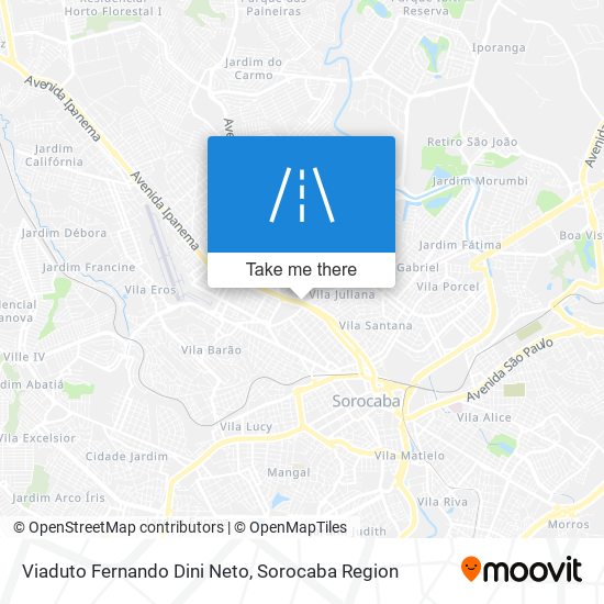 Viaduto Fernando Dini Neto map