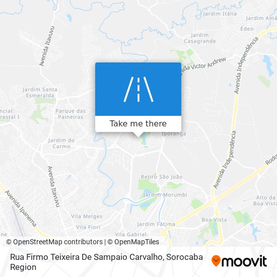 Rua Firmo Teixeira De Sampaio Carvalho map