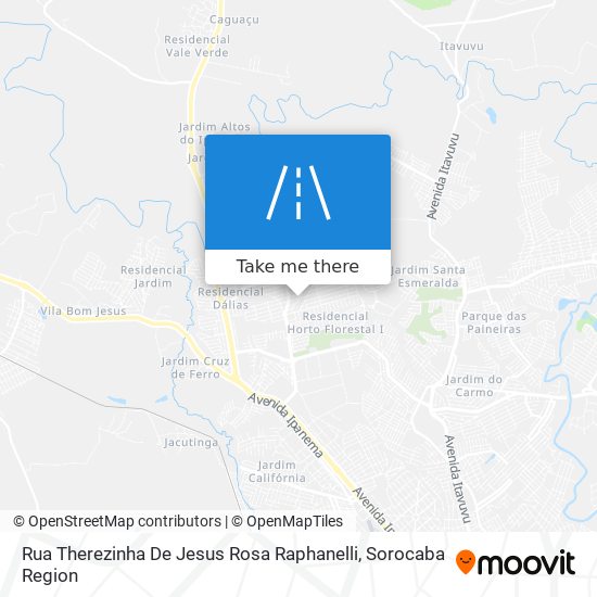 Rua Therezinha De Jesus Rosa Raphanelli map