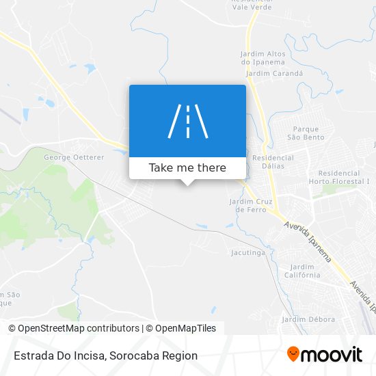 Estrada Do Incisa map