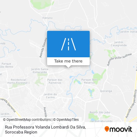 Rua Professora Yolanda Lombardi Da Silva map