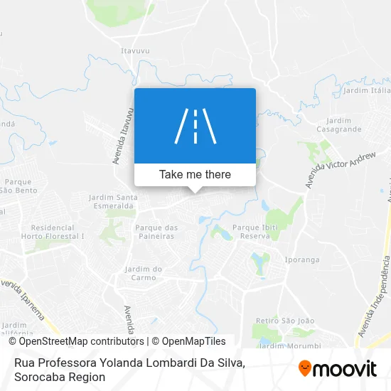 Rua Professora Yolanda Lombardi Da Silva map
