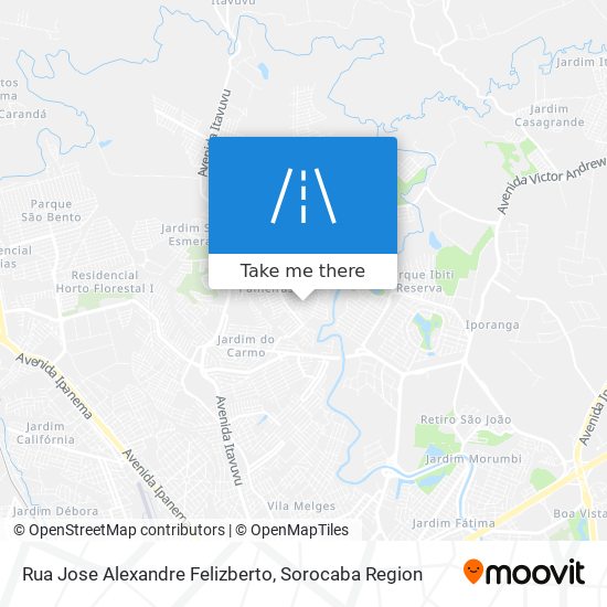 Mapa Rua Jose Alexandre Felizberto