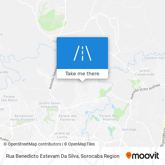 Mapa Rua Benedicto Estevam Da Silva