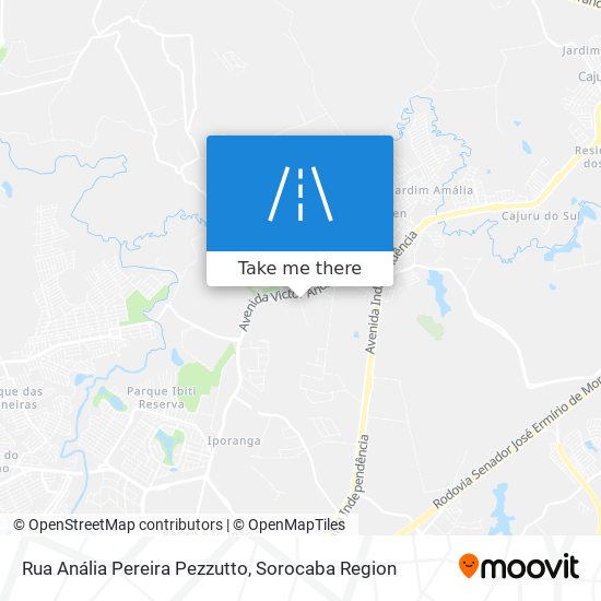 Mapa Rua Anália Pereira Pezzutto