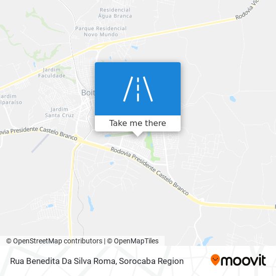 Mapa Rua Benedita Da Silva Roma