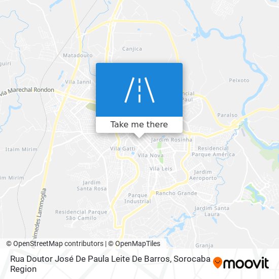 Rua Doutor José De Paula Leite De Barros map