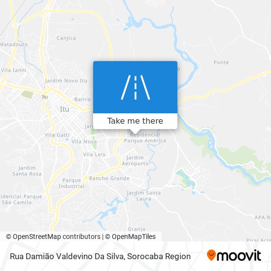 Mapa Rua Damião Valdevino Da Silva