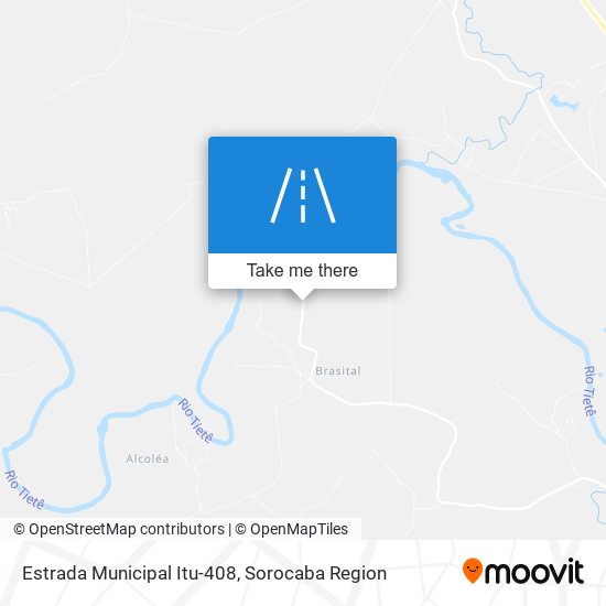 Mapa Estrada Municipal Itu-408