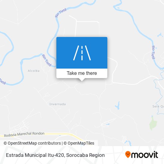Estrada Municipal Itu-420 map
