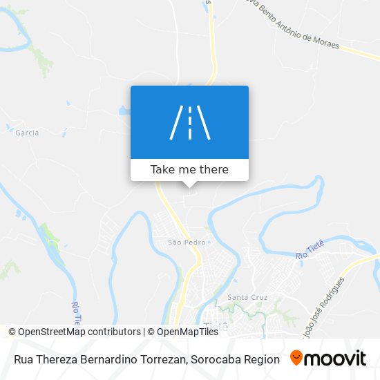Mapa Rua Thereza Bernardino Torrezan