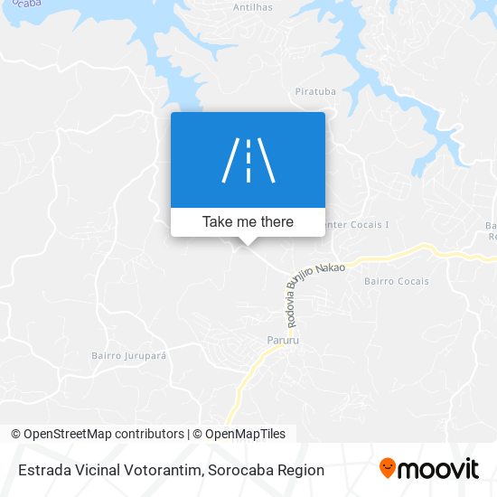 Estrada Vicinal Votorantim map