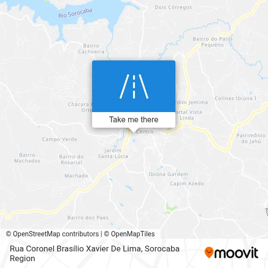 Rua Coronel Brasílio Xavier De Lima map