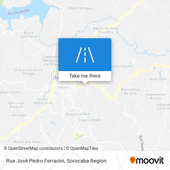 Rua José Pedro Ferracini map