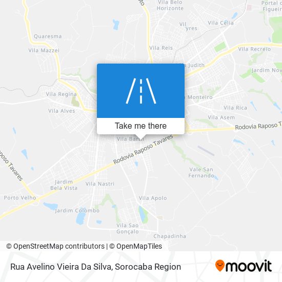 Mapa Rua Avelino Vieira Da Silva