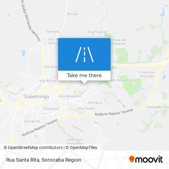 Rua Santa Rita map