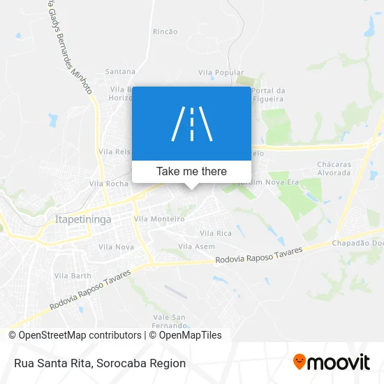 Rua Santa Rita map