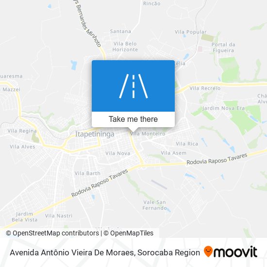 Avenida Antônio Vieira De Moraes map