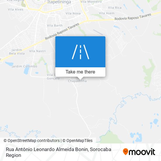 Rua Antônio Leonardo Almeida Bonin map
