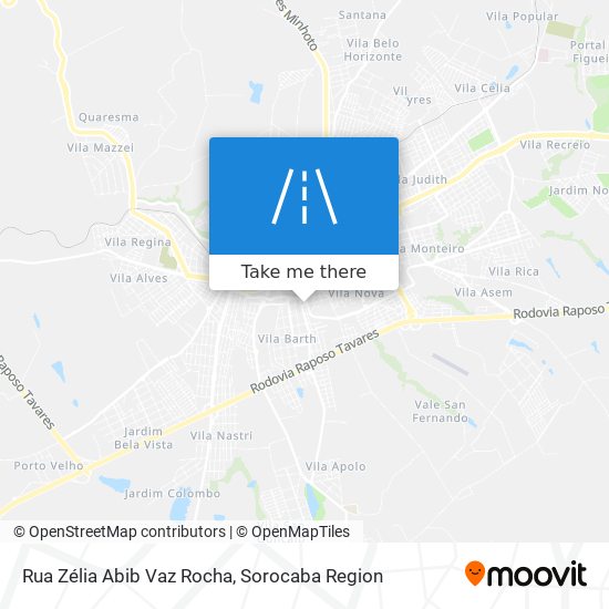 Rua Zélia Abib Vaz Rocha map