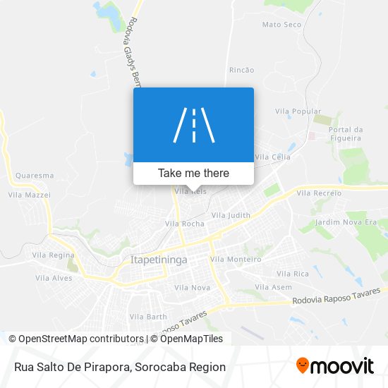 Rua Salto De Pirapora map