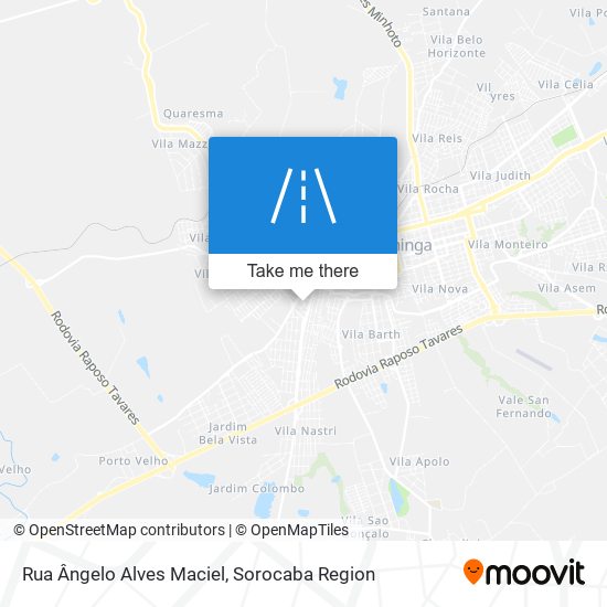 Mapa Rua Ângelo Alves Maciel