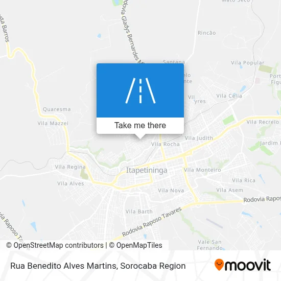 Rua Benedito Alves Martins map