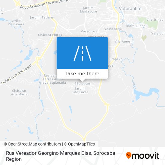 Mapa Rua Vereador Georgino Marques Dias
