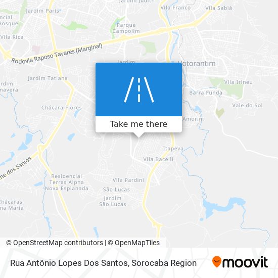 Rua Antônio Lopes Dos Santos map