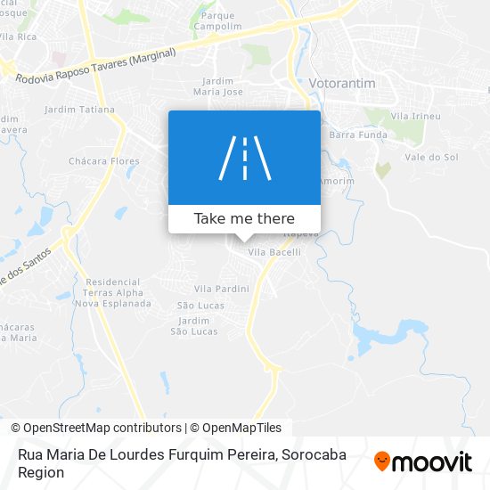Rua Maria De Lourdes Furquim Pereira map