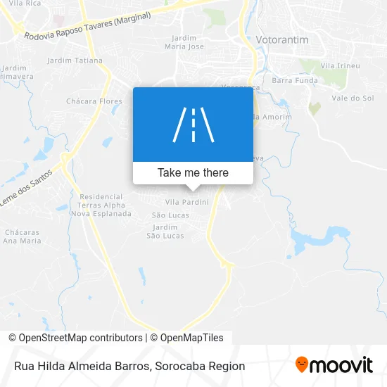 Rua Hilda Almeida Barros map