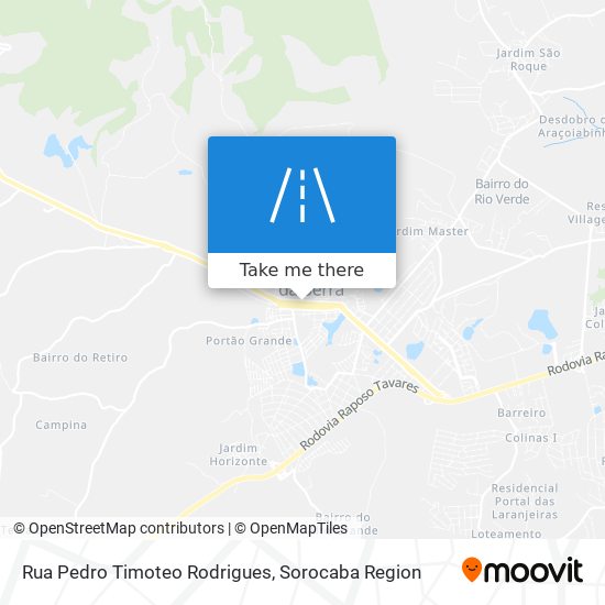 Mapa Rua Pedro Timoteo Rodrigues