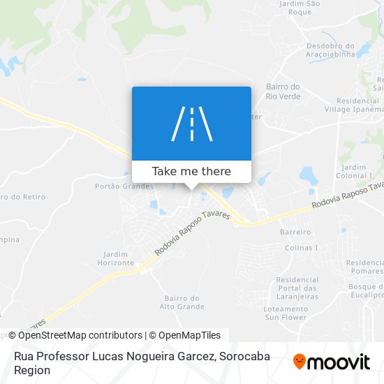 Mapa Rua Professor Lucas Nogueira Garcez