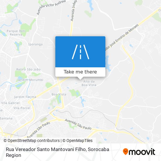 Rua Vereador Santo Mantovani Filho map