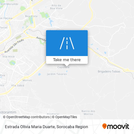 Estrada Olívia Maria Duarte map