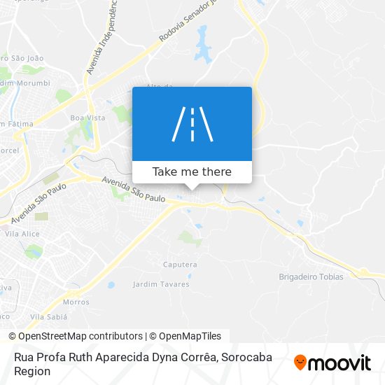 Mapa Rua Profa Ruth Aparecida Dyna Corrêa